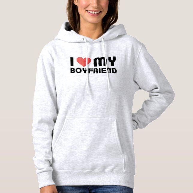 Ich Liebe mein Freund Hoodie (Vorderseite)
