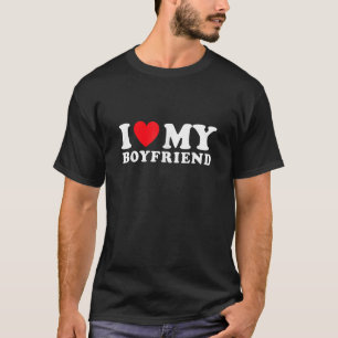 Ich Liebe mein Freund I Red Heart Mein Freund BF T-Shirt