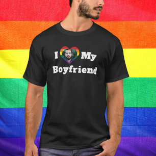 Ich Liebe Mein Freund LGBTQ Gay Pride Benutzerdefi T-Shirt
