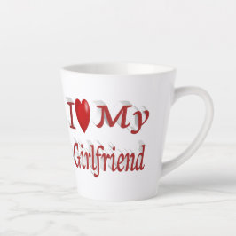 Ich Liebe Mein Freund niedlicher roter Text Milchtasse