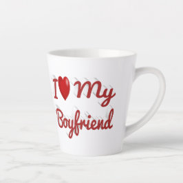 Ich Liebe Mein Freund niedlicher roter Text Milchtasse