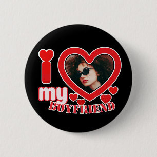 Ich Liebe Mein Freund Personalisiert Button