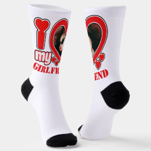 Ich Liebe Mein Freund Personalisiert Foto Text Socken