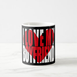 Ich Liebe mein Freund Red Heart Kaffeetasse