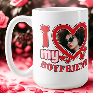 Ich Liebe Mein Freund Tasse Custom Red Heart Foto
