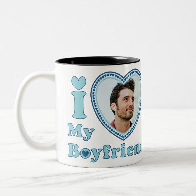 Ich Liebe mein Freund Zweifarbige Tasse (Links)