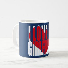 Ich Liebe mein Freundin Herz Kaffeetasse
