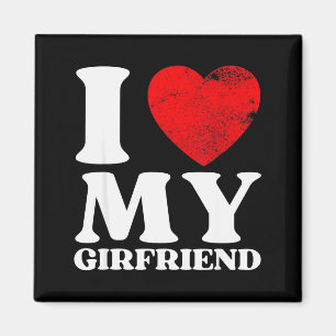 Ich liebe mein Freundin-Shirt Ich Herz meine Gf Va Magnet