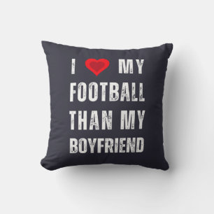 ich liebe mein Fußball mehr als meinen Freund Kissen