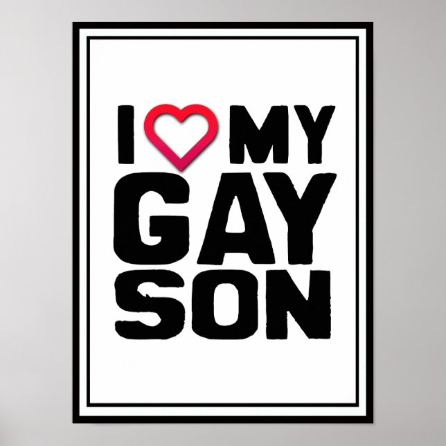Ich Liebe mein Gay Son Poster (Vorne)
