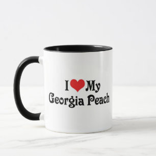 Ich Liebe mein Georgia Peach Tasse
