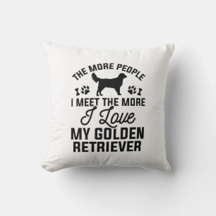 Ich Liebe mein goldener Retriever Kissen