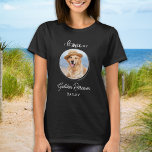 Ich Liebe mein goldenes Retriever Custom Pet Hund  T-Shirt<br><div class="desc">Nimm deine beste Freundin mit, wo immer du hingehst mit diesem goldenen Retriever Foto Liebhaber Shirt! Ein Muss für jeden Hundefreund, Hundemama und Hundedad! Ein Spaß I Liebe My Dog, dieses Shirt Zitat "I Liebe My Golden Retriever" kann personalisiert sein, Ihre Lieblingshunde Rasse... Personalisieren Sie mit dem Foto und dem...</div>