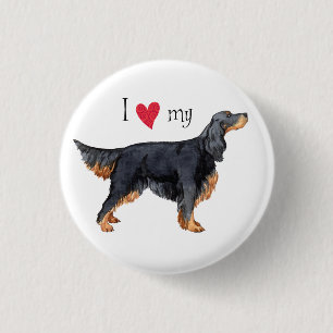 Ich Liebe mein Gordon Setter Button