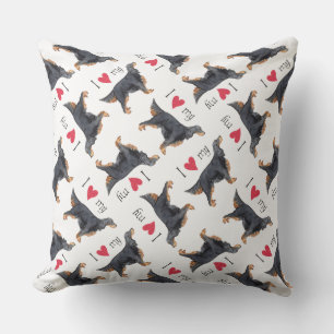 Ich Liebe mein Gordon Setter Kissen