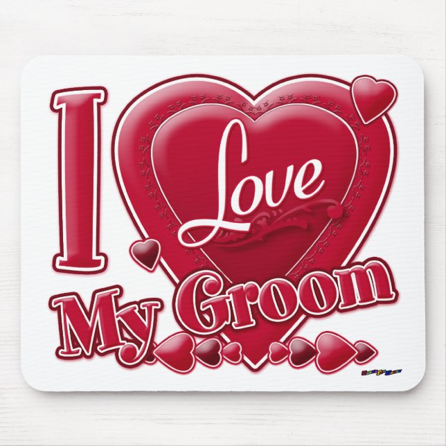 Ich Liebe mein Grobrot - Herz Mousepad (Vorne)