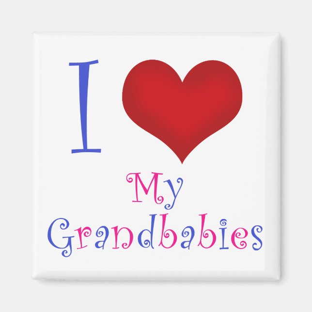 Ich Liebe mein Großbabys Magnet (Vorne)