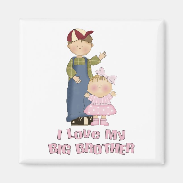 Ich Liebe mein großer Bruder Junge und kleines Mäd Magnet (Vorne)