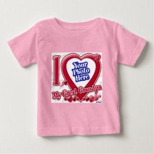 Ich Liebe mein großes Großartiges rotes Herz - Fot Baby T-shirt