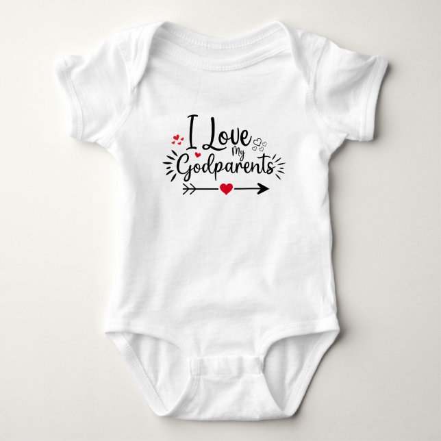 Ich Liebe mein großes Oma Niedliches Geschenk Baby Strampler (Vorderseite)