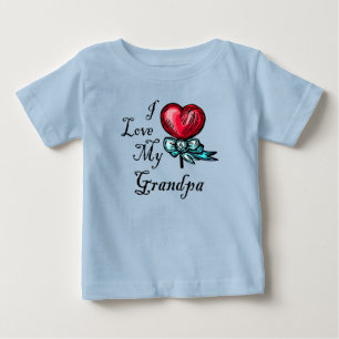 Ich Liebe mein Großherz Lollipop Baby T-shirt