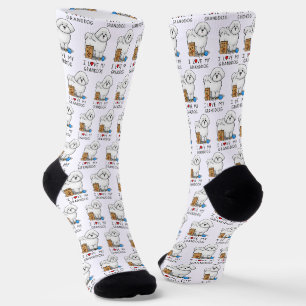 Ich Liebe mein Großhund Bichon Frise Hund - Großel Socken