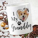 Ich Liebe Mein Großhund Personalisiert Oma Pet Fot Kaffeetasse<br><div class="desc">Ich Liebe meinen Großhund! ... Überraschen Sie Ihre Lieblingshündin Oma diesen Muttertag , Weihnachten oder ihren Geburtstag mit dieser super niedlichen Haustier Foto Kaffee Tasse. Gönnen Sie Ihren Eltern und Ihren Großeltern das perfekte Geschenk mit dieser lustigen Hundeliebhaberin Tasse! "I Liebe My Granddog" mit herzförmigem Foto und niedlichem Pfotendruck. Ein...</div>