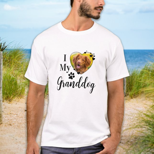Ich Liebe Mein Großhund Personalisiert Opa Päpste  T-Shirt (Von Creator hochgeladen)