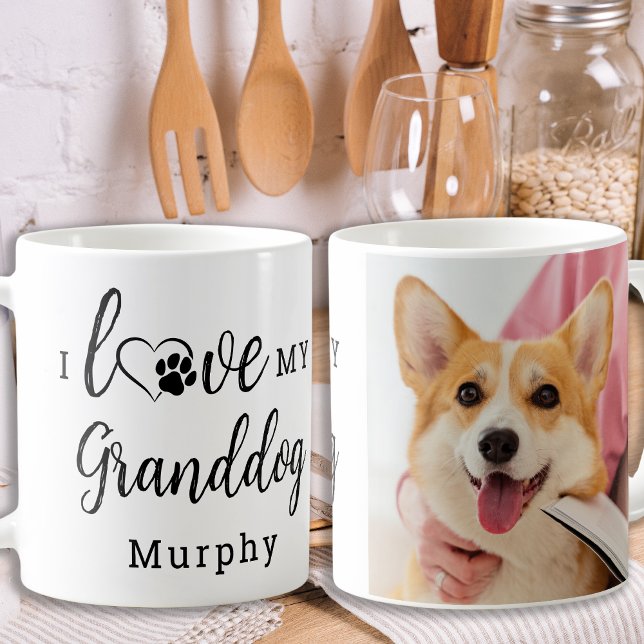 Ich Liebe Mein Großhund Personalisiertes Niedliche Kaffeetasse (Von Creator hochgeladen)