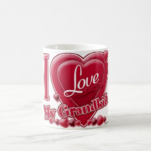Ich Liebe mein Großkind Red Hearts Kaffeetasse