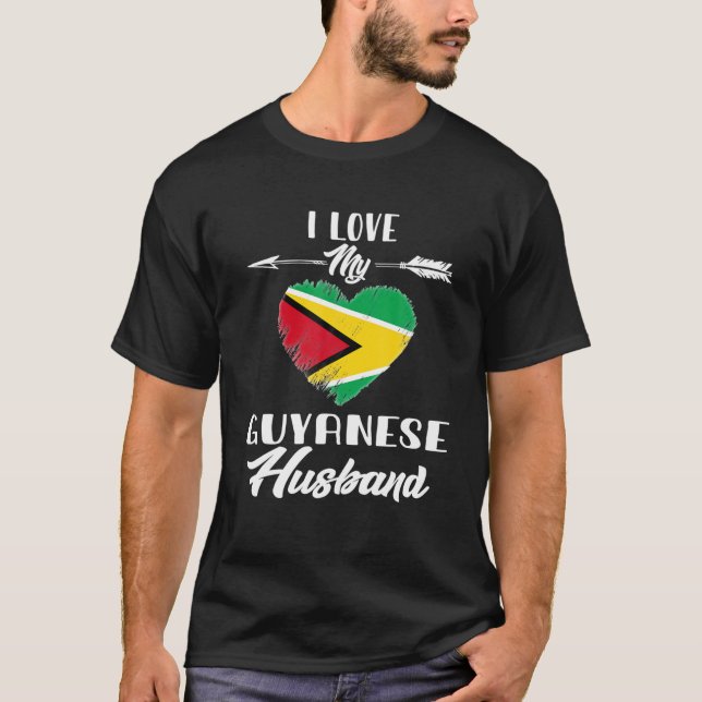 Ich Liebe mein Guyana-Ehemann Guyana T-Shirt (Vorderseite)