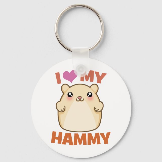 Ich Liebe mein Hammy Schlüsselanhänger (Vorderseite)