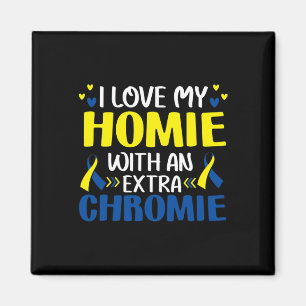 Ich Liebe mein Haus mit einem Extra Chromie Trisom Magnet