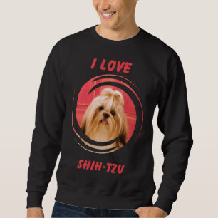 Ich Liebe mein Haustier Hund Shih Tzu House Kind Sweatshirt