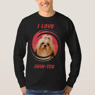 Ich Liebe mein Haustier Hund Shih Tzu House Kind T-Shirt