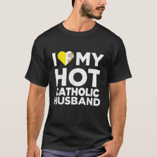 Ich Liebe mein heiß-katholisches Ehemann Vatikanst T-Shirt