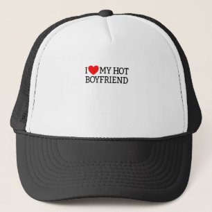 Ich Liebe mein heißer Freund Red Heart mein heißer Truckerkappe