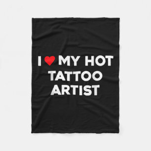 Ich Liebe mein heißer Tattoo-Künstler Valentine Bo Fleecedecke