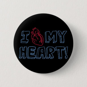 Ich Liebe mein Herz Button