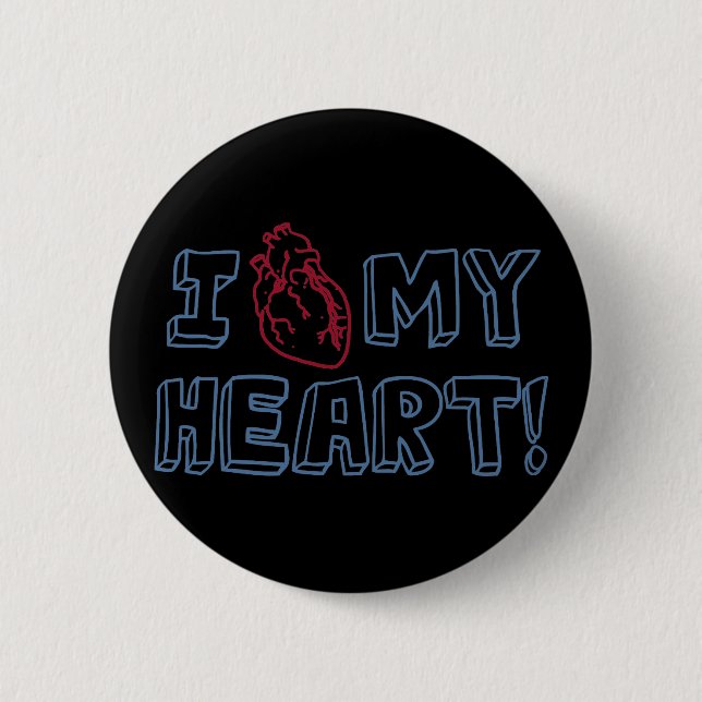 Ich Liebe mein Herz Button (Vorderseite)