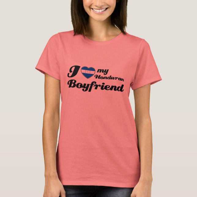 Ich Liebe mein honduranischer Freund T-Shirt (Vorderseite)