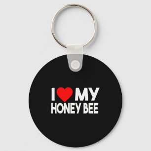 Ich liebe mein Honey Bee Shirt, Lustiges Tierpaar Schlüsselanhänger