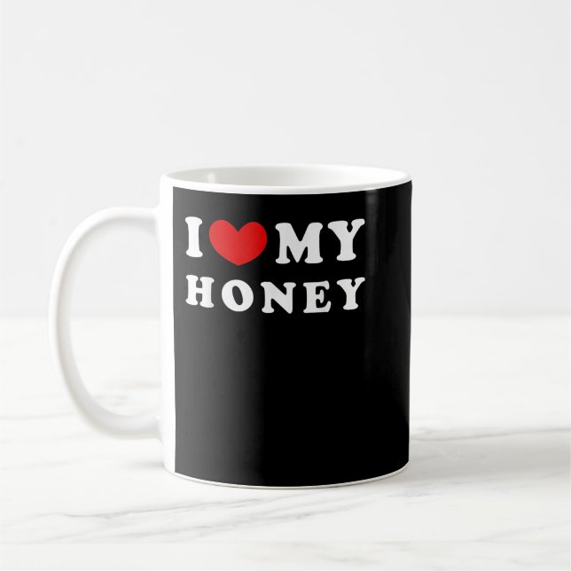 Ich Liebe mein Honig, ich höre mein Honig Kaffeetasse (Links)