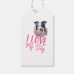 Ich Liebe mein Hund Geschenkanhänger