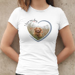 Ich Liebe Mein Hund Herz Foto T - Shirt<br><div class="desc">Dieses niedliche Shirt,  das mit einem Foto des Hundes in einem Herzen personalisiert werden kann,  ist das ideale Geschenk für den Hundefreund auf Ihrer Liste. Weihnachtsgeschenk,  oder Geburtstagsgeschenk ist es eine,  die sie Liebe zu tragen,  um die Welt lassen wissen,  dass sie ihren Hund in Liebe nehmen</div>