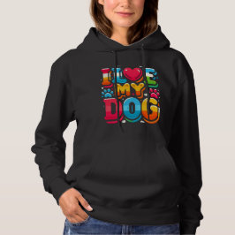 Ich Liebe mein Hund Hoodie