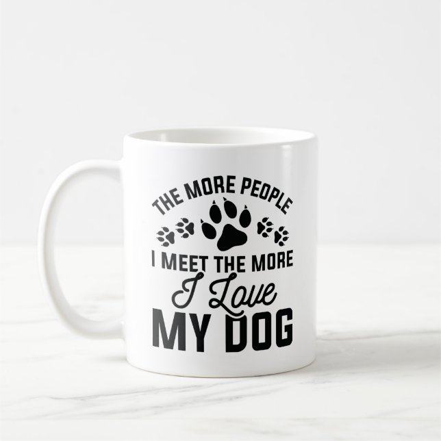 Ich Liebe mein Hund Kaffeetasse (Links)