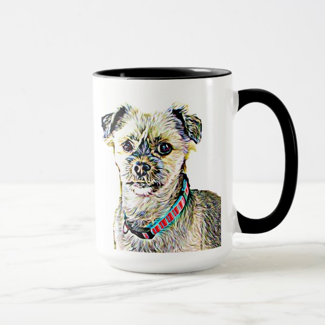 Ich Liebe mein Hund Personalisiert Kaffee Tasse (Rechts)
