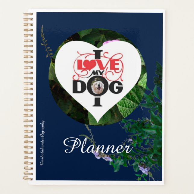 "ICH LIEBE MEIN HUND" PLANER (Vorderseite)