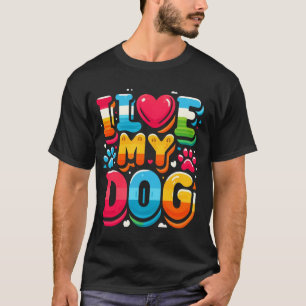 Ich Liebe mein Hund T-Shirt